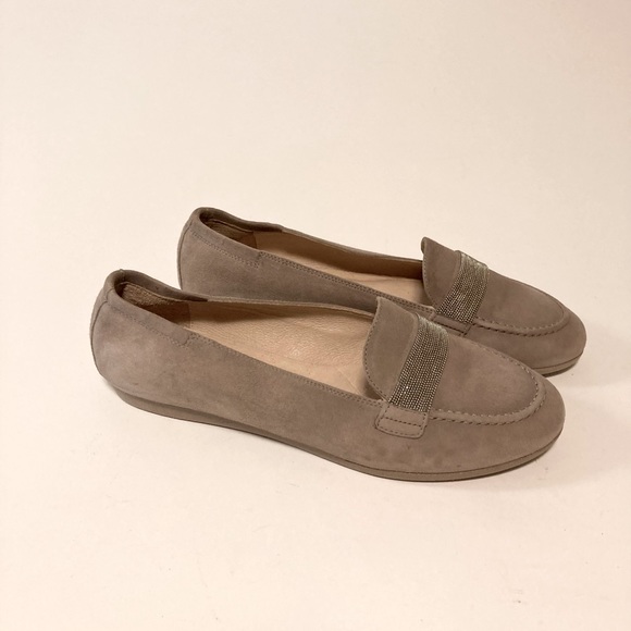 Hispanitas Joy is a Choice Grey Genuine Leather Suede Loafers size EUR42, US11.5 - Picture 1 of 16